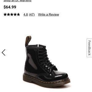 Toddler Authentic Patent Dr Martens